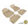 2009 - 2013 Audi A4/S4/RS4 Custom-fit Tan 3D Digital Molded Mats (1st row and 2nd row only)