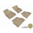 2011 - 2013 Audi A8 Custom-fit Tan 3D Digital Molded Mats (1st row and 2nd row only)