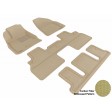 2008 - 2013 Buick Enclave Bucket Seating Custom-fit Tan 3D Digital Molded Mats (1st row, 2nd row and 3rd row)