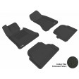 2004 - 2010 BMW 5 Serise (E60) Custom-fit Black 3D Digital Molded Mats (1st row and 2nd row only)