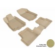 2012 - 2013 Chevrolet Sonic Custom-fit Tan 3D Digital Molded Mats (1st row and 2nd row only)