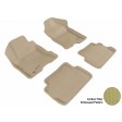 2008 - 2011 Ford Focus Custom-fit Tan 3D Digital Molded Mats (1st row and 2nd row only)