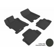 2008 - 2012 Honda Accord Coupe Custom-fit Black 3D Digital Molded Mats (1st row and 2nd row only)