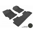 2012 - 2013 Honda Civic Coupe Custom-fit Black 3D Digital Molded Mats (1st row and 2nd row only)