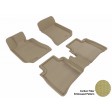 2010 - 2013 Mercedes Benz E-Class (W212) Sdn Custom-fit Tan 3D Digital Molded Mats (1st row and 2nd row only)