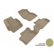 2010 - 2013 Mazda Mazda3 Custom-fit Tan 3D Digital Molded Mats (1st row and 2nd row only)