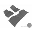 2007 - 2011 Toyota Tundra Double Cab Custom-fit Gray 3D Digital Molded Mats (1st row and 2nd row only)
