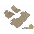 2007 - 2011 Toyota Tundra Crewmax Custom-fit Tan 3D Digital Molded Mats (1st row and 2nd row only)