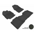 2009 - 2011 Toyota Venza Custom-fit Black 3D Digital Molded Mats (1st row and 2nd row only)