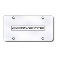 Cheverolet Corvette Logo Front License Plate